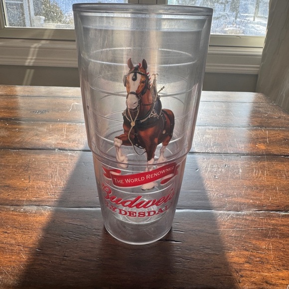 Budweiser Other - Budweiser Clydesdale Clear and Red Tumbler